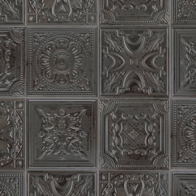Merola Tile Fitz Lead 8" x 8" Ceramic Wall Tile