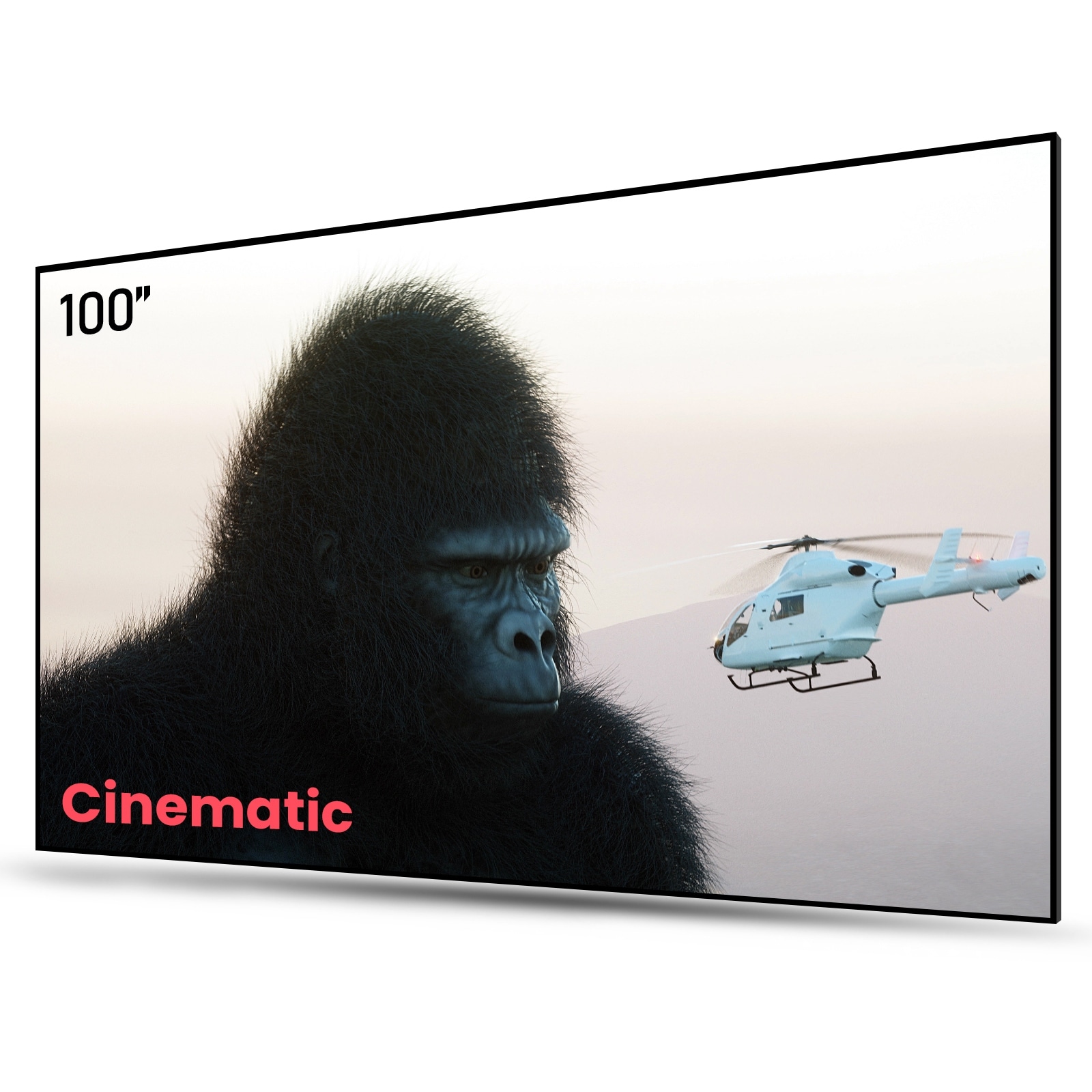 AWOL Vision Ambient Light Rejecting Projector Screen for Ultra Short Throw - Matte White