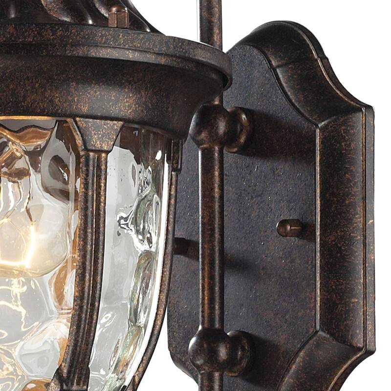 Elk Home Glendale Regal Bronze With Water Glass 1 Light Wall Sconce