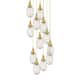 Option Brushed Brass / Striped Clear