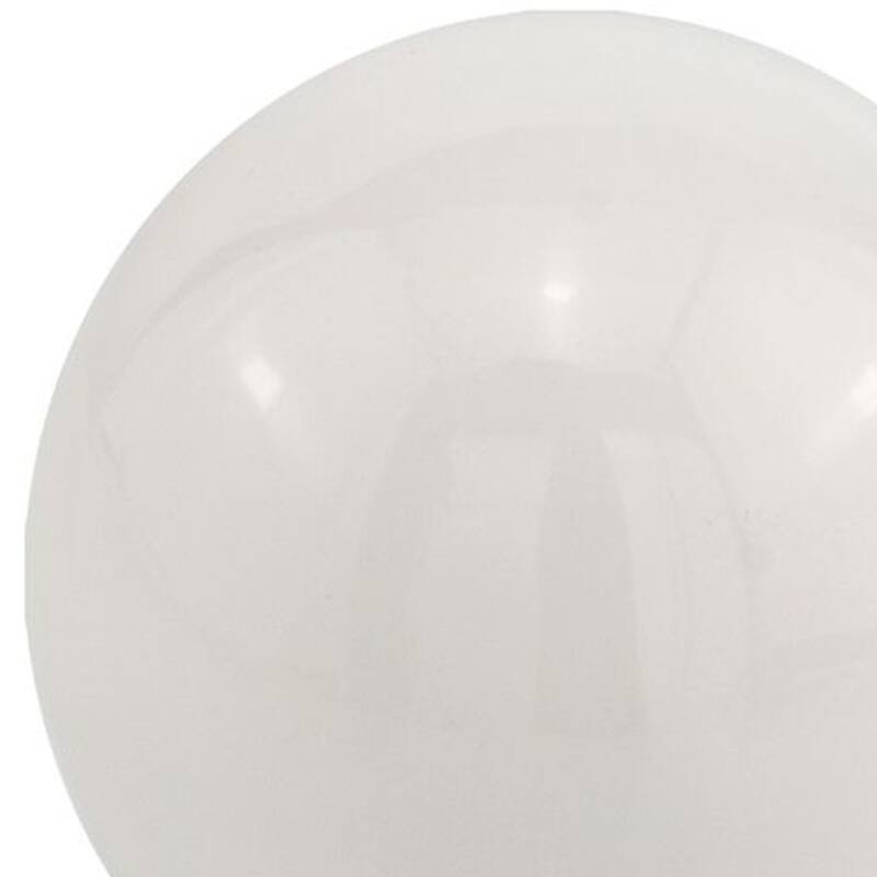 HomeRoots 4" X 4" X 4" White Aluminum Sphere - 4' X '4' X '4