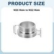 preview thumbnail 12 of 26, Faucet Aerator Adapter, Male to Male Brass Faucet Adapter with Washer for Kitchen Bathroom Sink Water Filter - Silver M26 Male to M22 Male, 13mm Length
