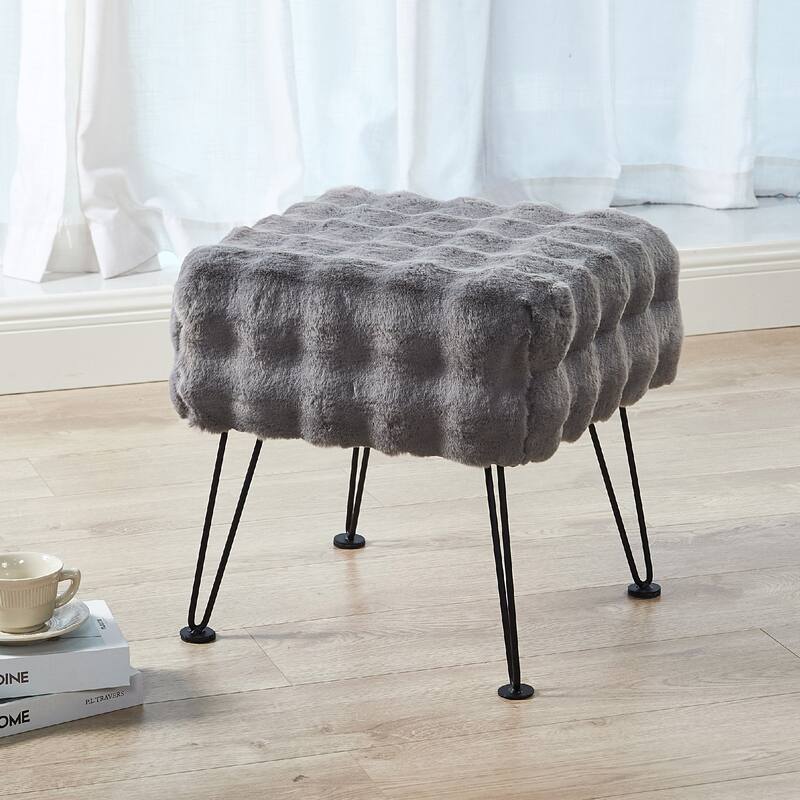 Bubble Textured Stool- 17x17x17"