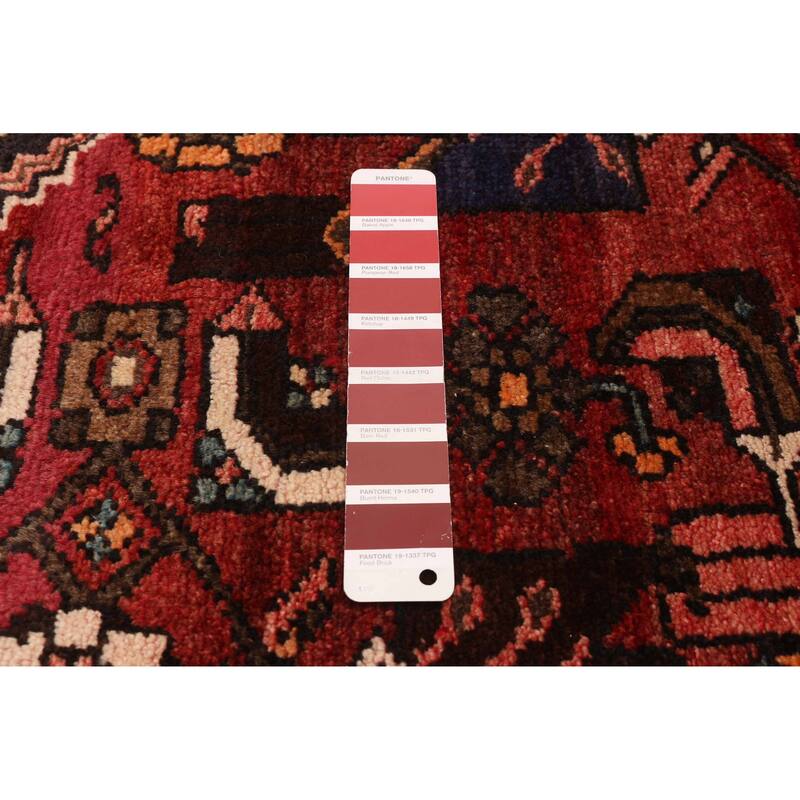 ECARPETGALLERY Hand-knotted Andelz Red Wool Rug - 3'6 x 9'10