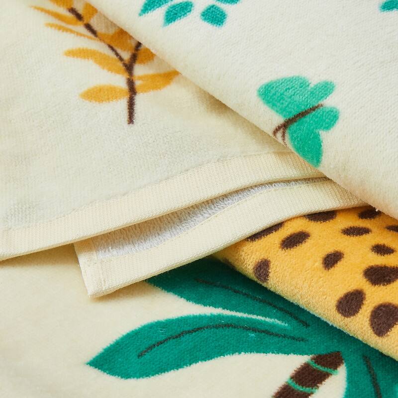 Linery & Co. 100% Cotton Printed Beach Towel for Kids, 30" x 60"