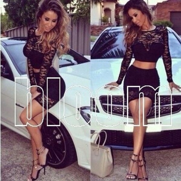 2 piece club dress