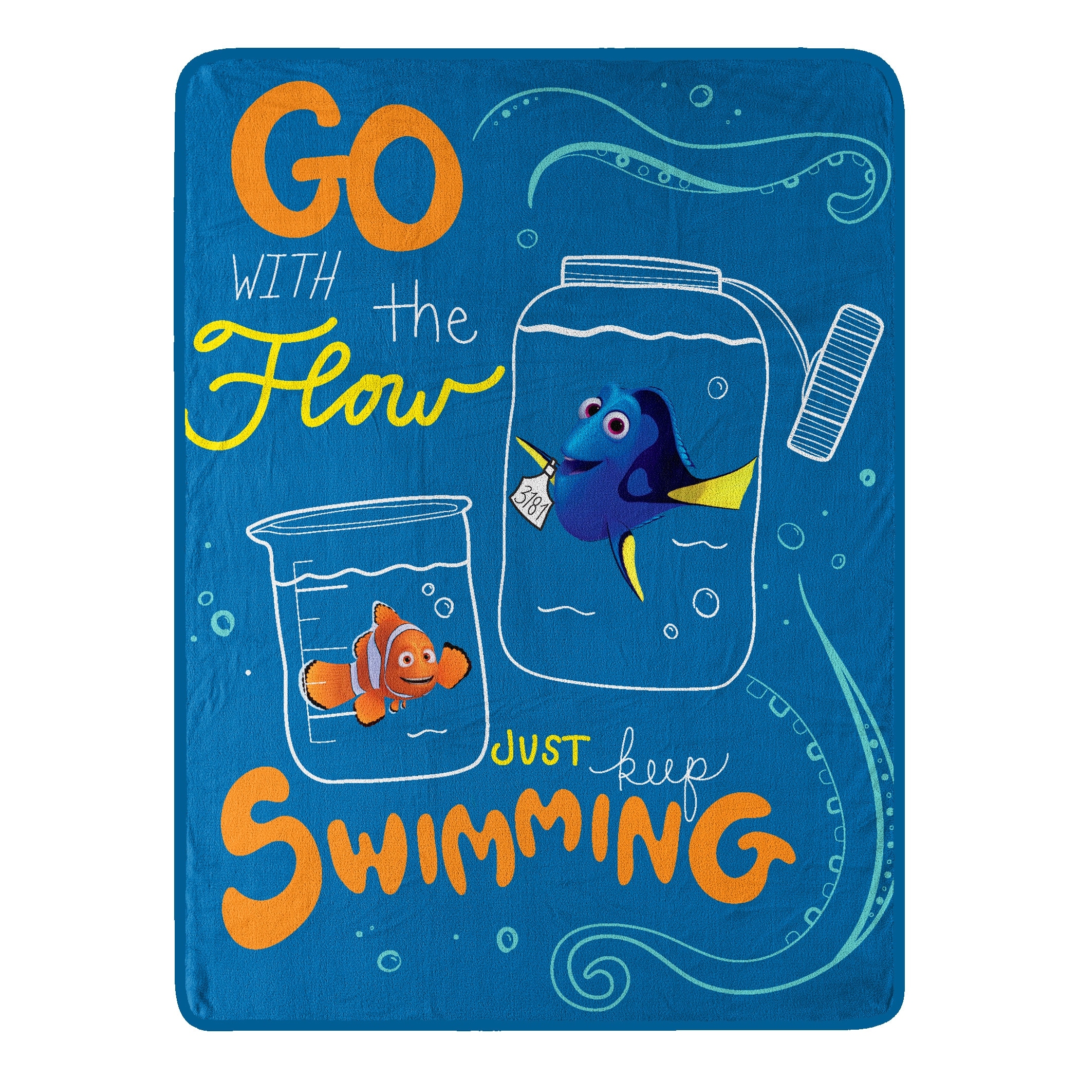 Finding Nemo With The Flow Micro Raschel Throw Blue 18 x18