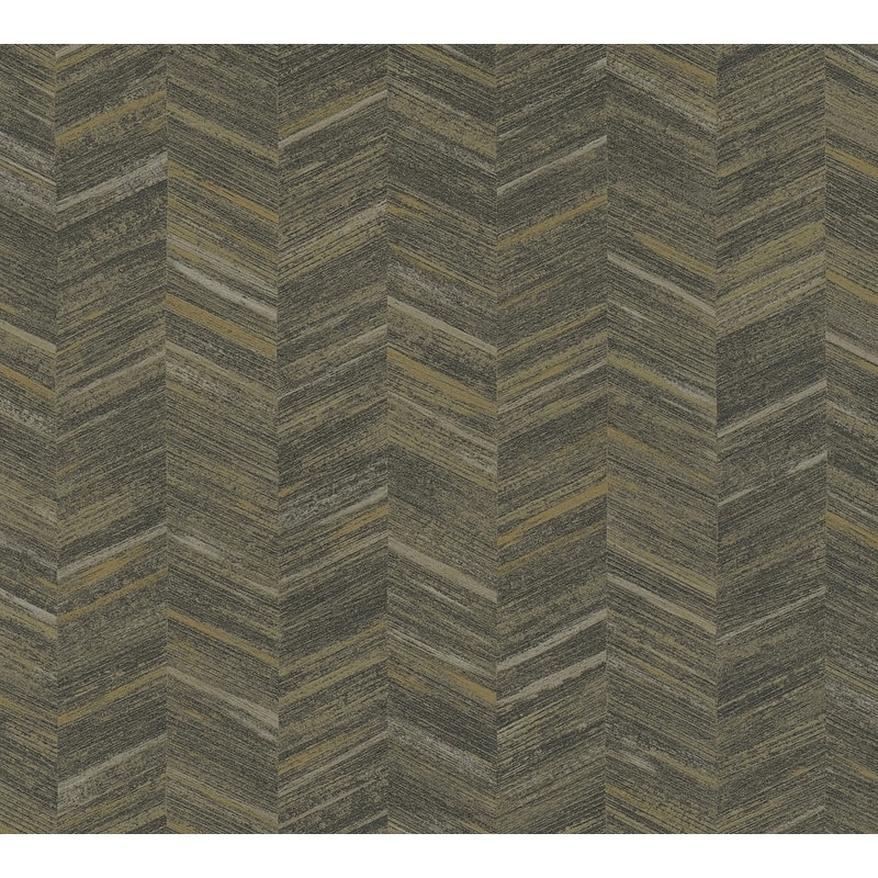 Advantage Tatlin Brown Chevron Wallpaper - Brown