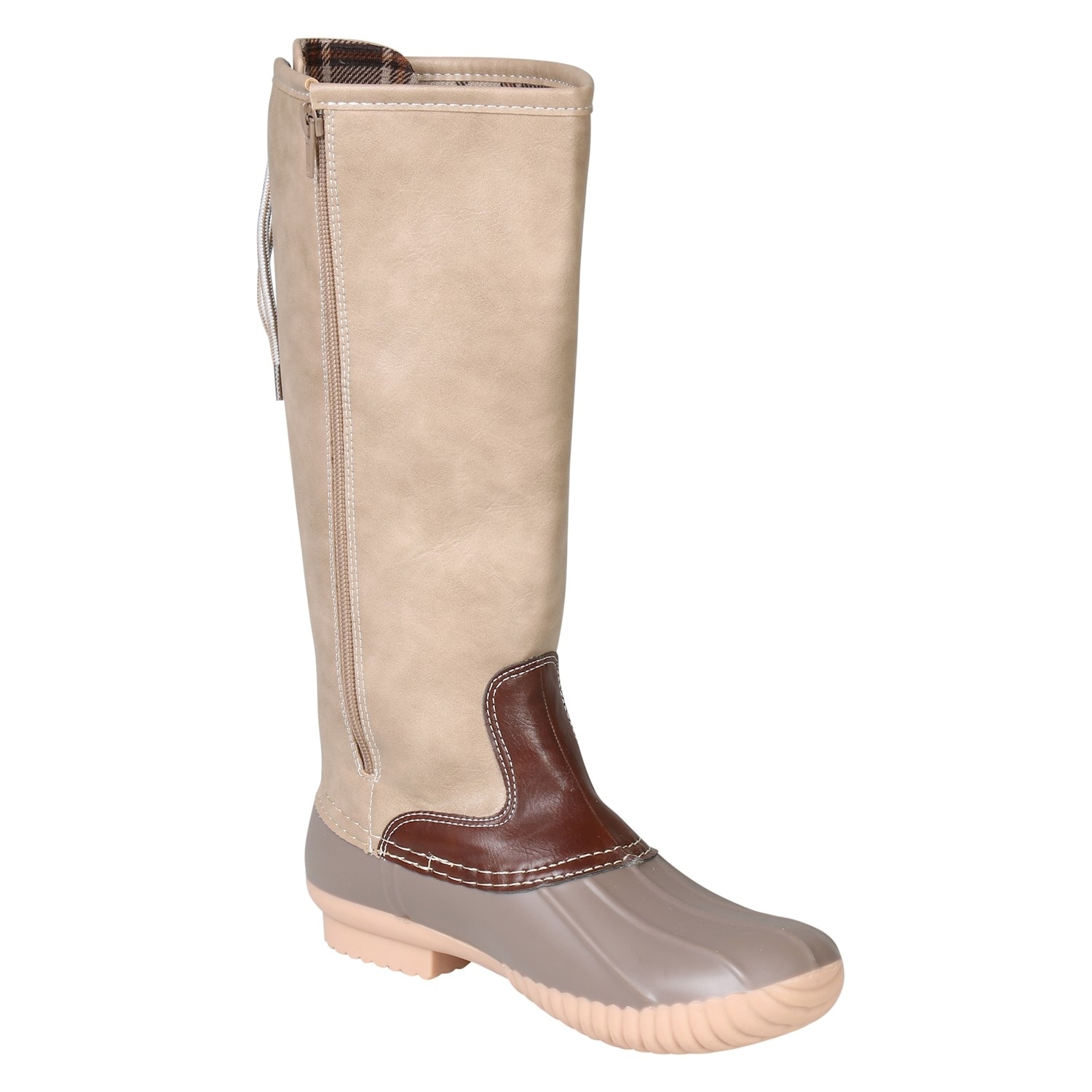 calf high duck boots