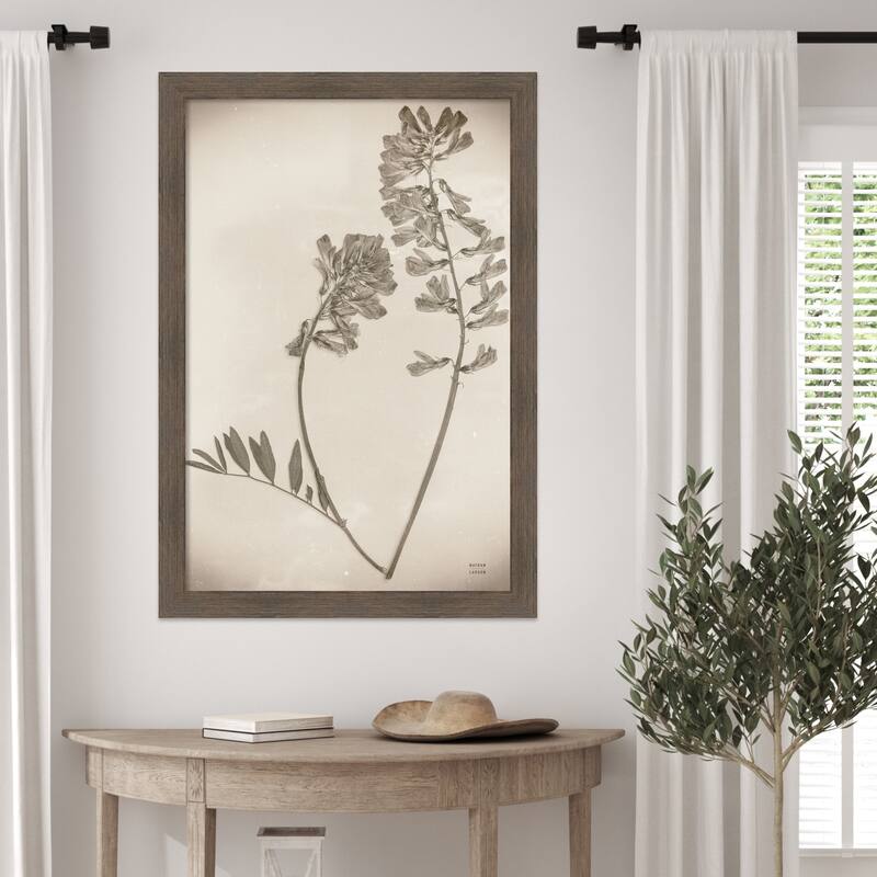 Wildflower Journal Vintage No. 6 by Nathan Larson Wood Framed Wall Art Print