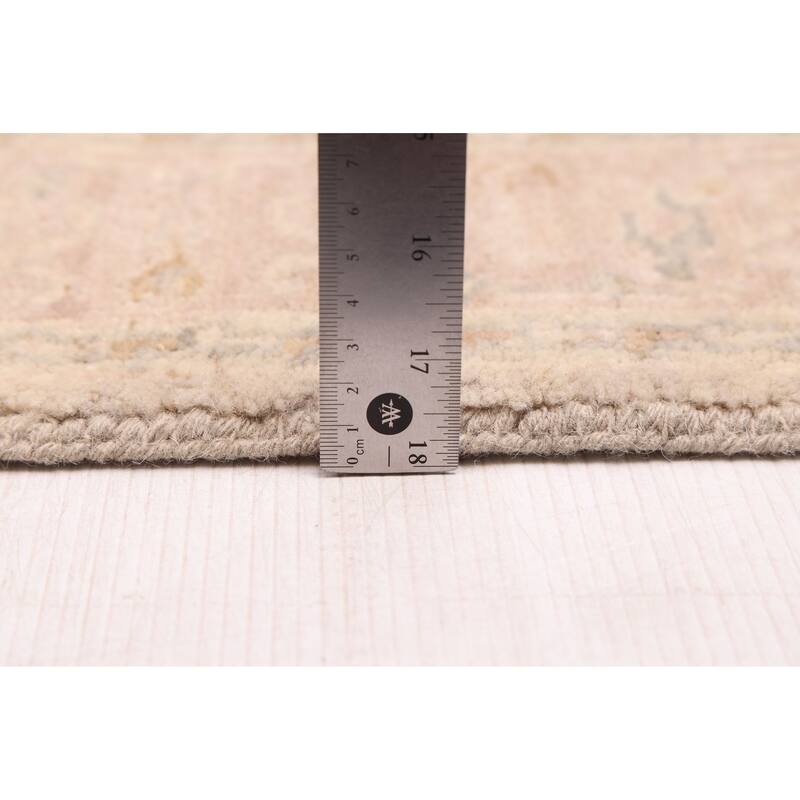 ECARPETGALLERY Hand-knotted Finest Oushak Beige Wool Rug - 4'2 x 5'9