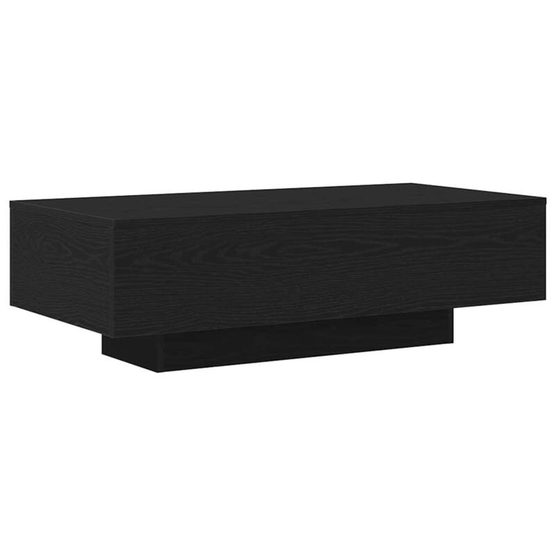 vidaXL Coffee Table Black Oak 39.37 x 19.49 x 12.20 in Engineered Wood - 39.37 x 19.49 x 12.20 in
