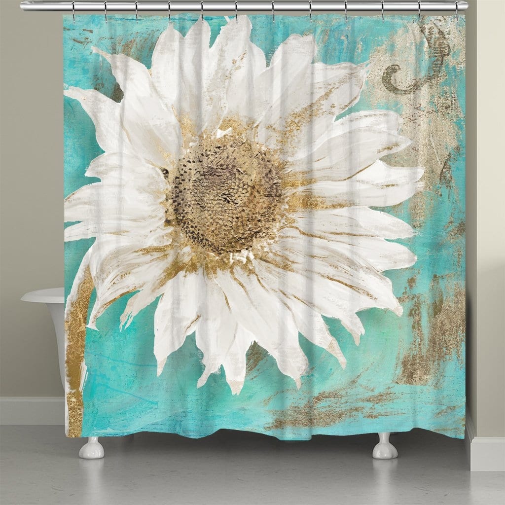 Loving Floral Basket Shower Curtain