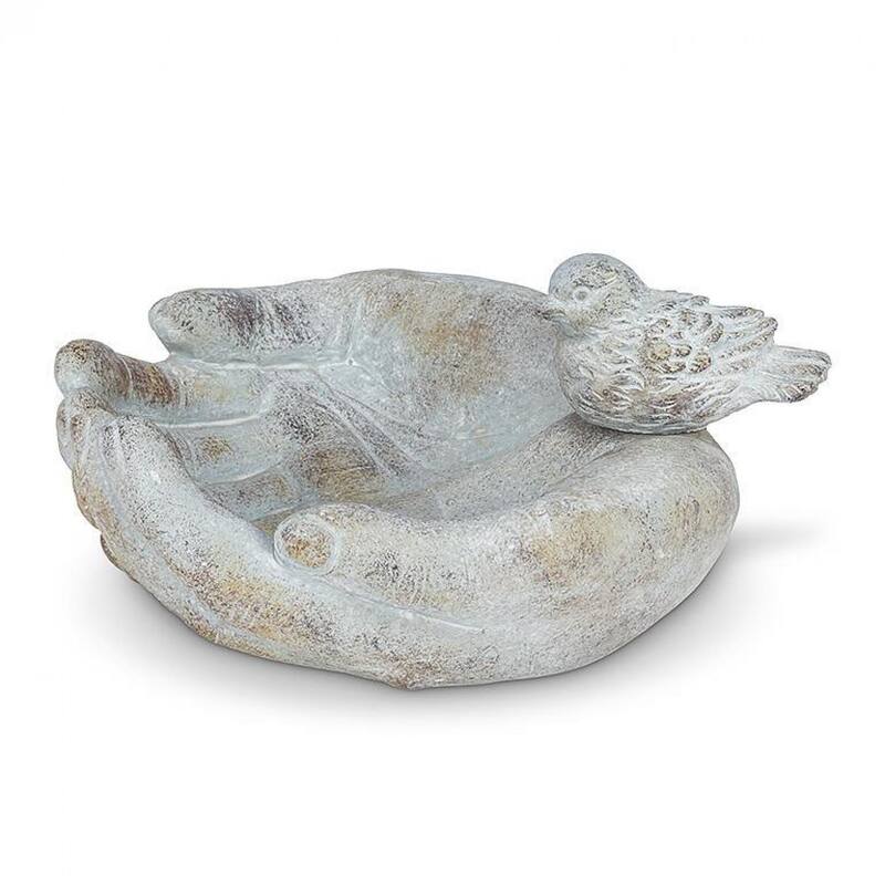 Bird Resting On Hands Decoration