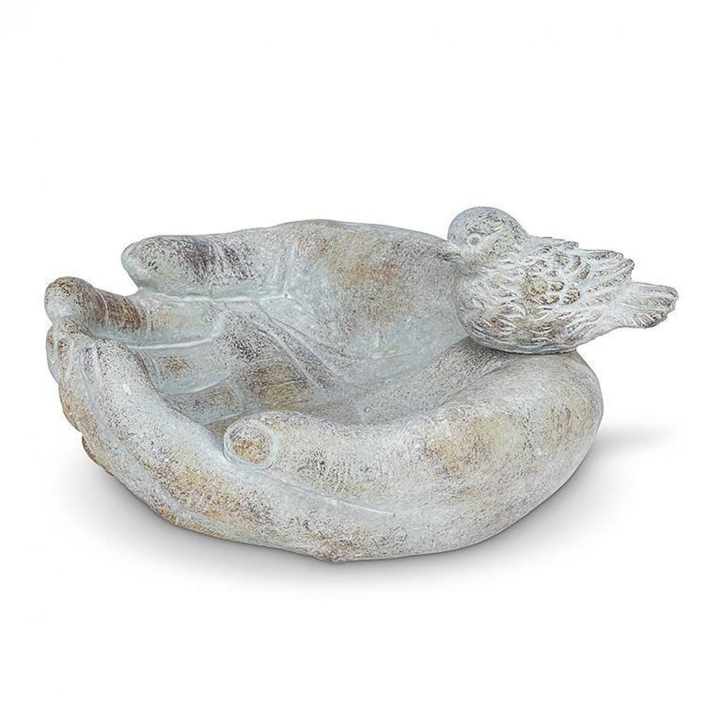 Bird Resting On Hands Decoration