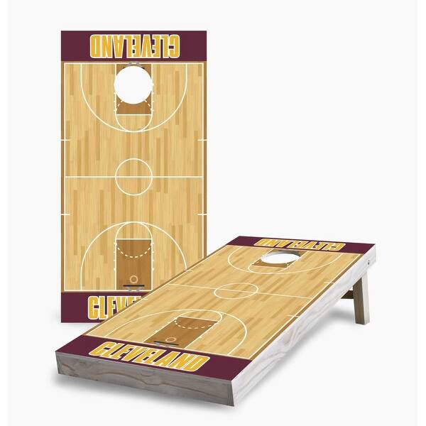 slide 2 of 7, Cleveland Cavaliers Cornhole Game (Choose Wraps or Boards) 2x4 Boards (24" x 48") - Include ALL Accessories
