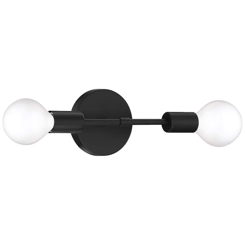 Access Lighting Iconic G 2 Light LED Wall Sconce - Replaceable LED - Matte Black