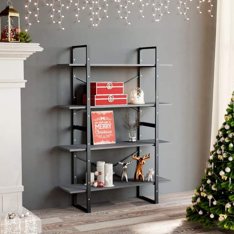vidaXL Book Cabinet 55.1"/27.6" Multi Colors Engineered Wood/Solid Wood Pine