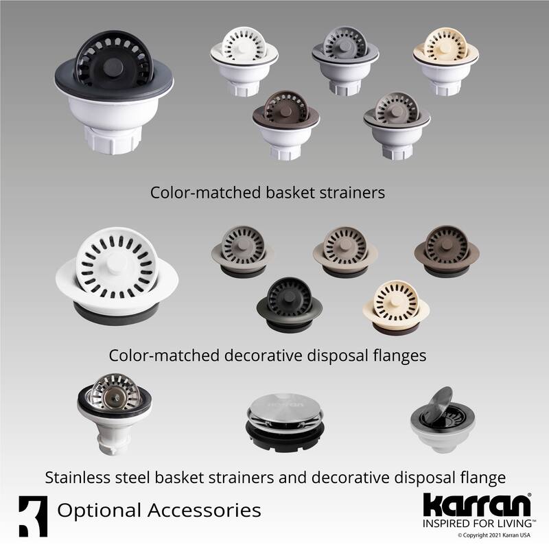Karran Undermount Quartz Bar Single Bowl Sink