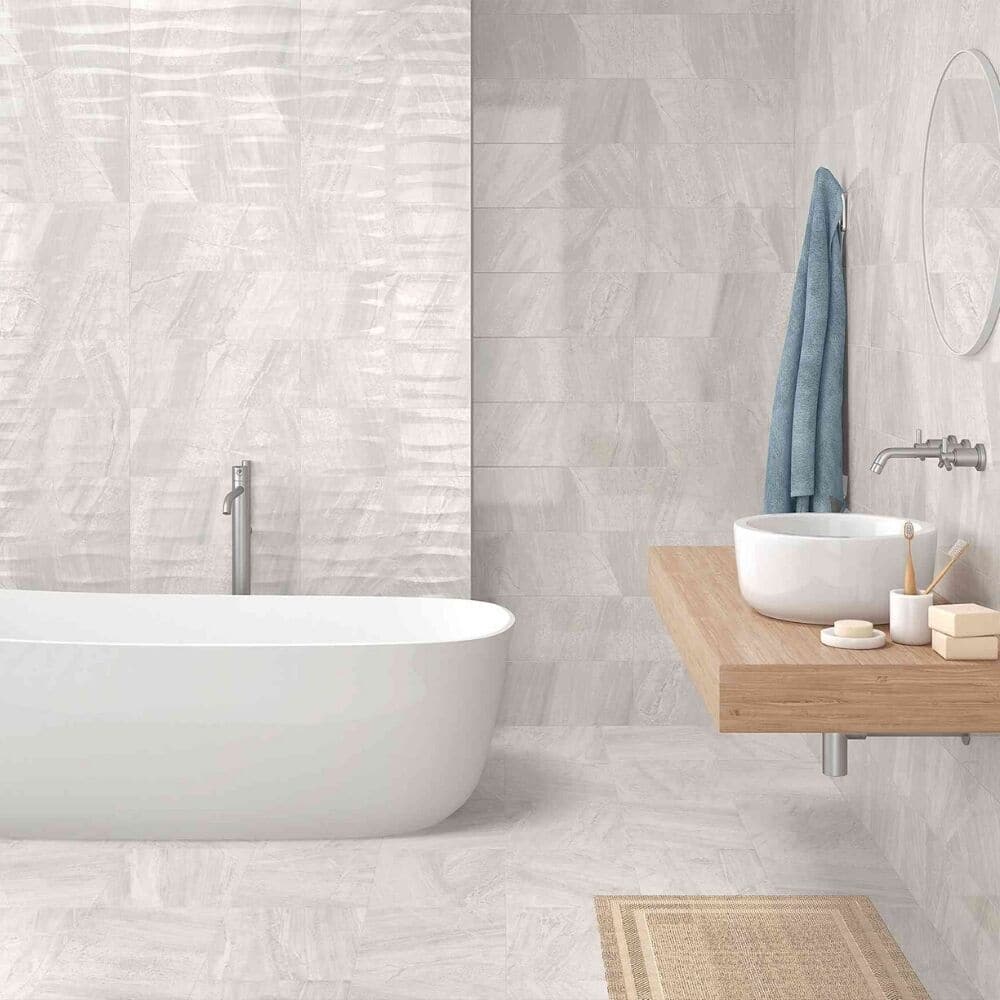 Hudson Field 13x13 Pearl Matte Porcelain Tile - Floor & Wall