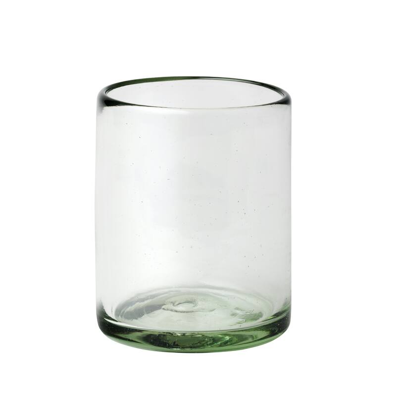 10 Strawberry Street Clear Handblown Mexican Glassware, Sets of 6