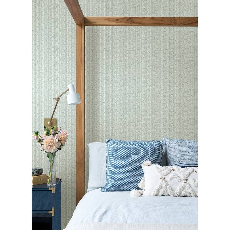 A-Street Prints Mackintosh Turquoise Textural Wallpaper