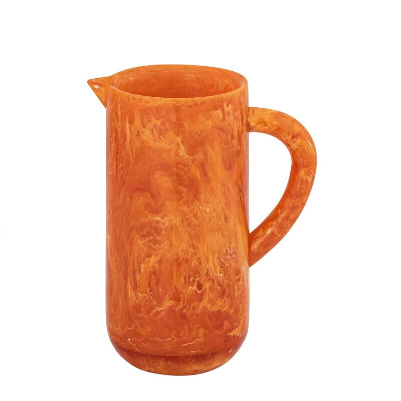 Orange Resin Pitcher