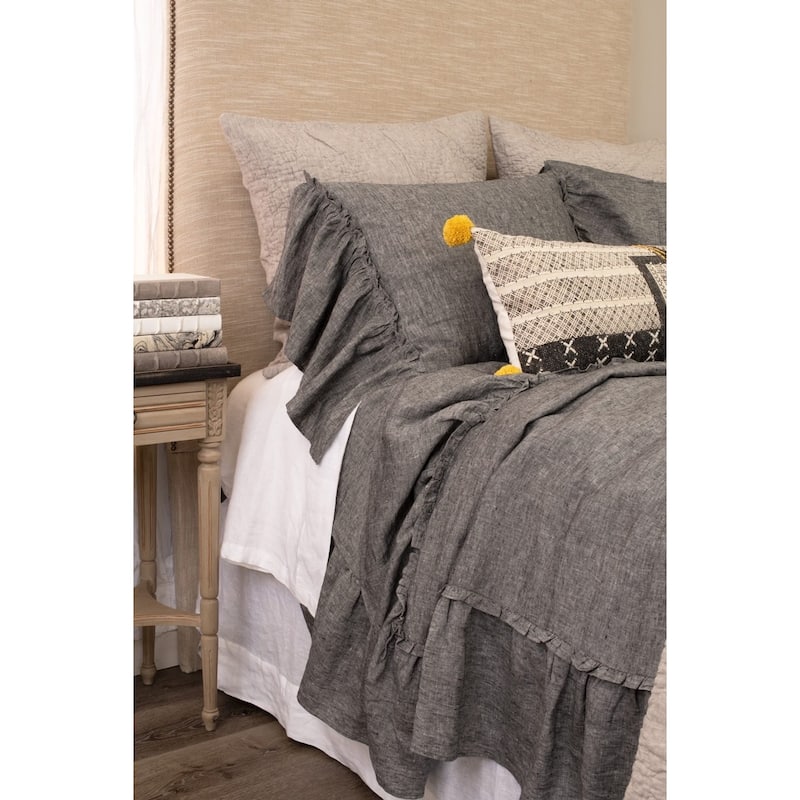 Caprice, Cotton, Asphalt, Duvet Cover