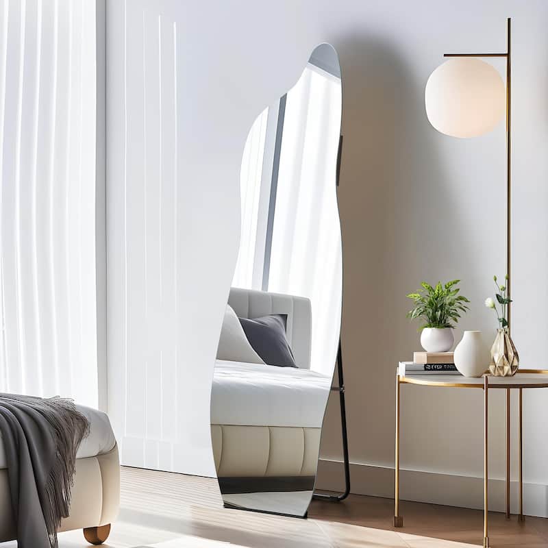 LED Mirror Full Length Wall Mirror Vanity Mirror Adjustable Color 55''