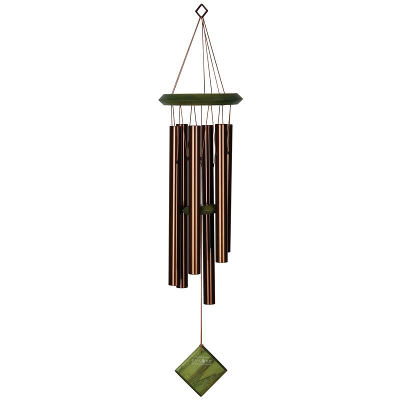 27 in. Woodstock Chimes of Pluto Wind Chime - Green Wash