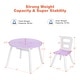 preview thumbnail 13 of 45, Costway Kids Wooden Round Table & 2 Chair Set w/ Center Mesh Storage - See Details