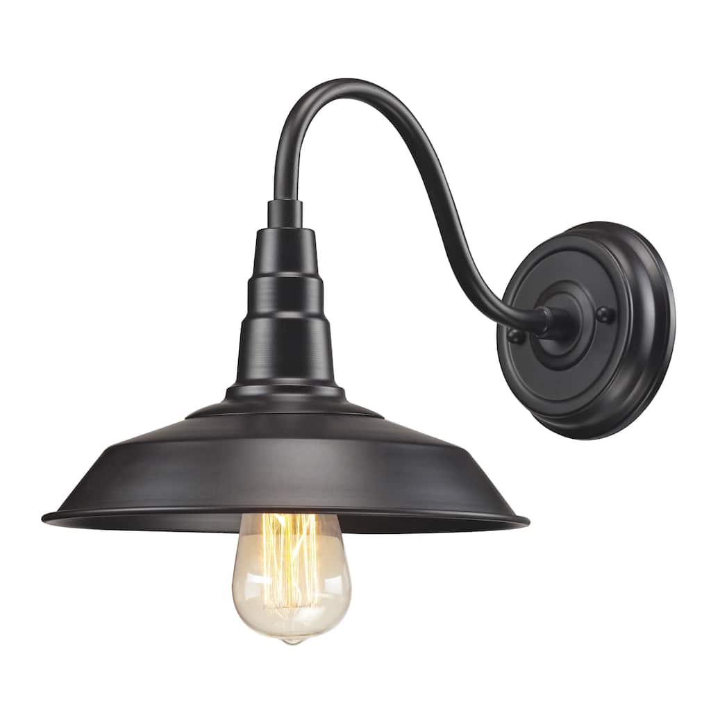 Urban Lodge 10'' High 1-Light Sconce - Oil Rubbed Bronze - 10 inch Tall