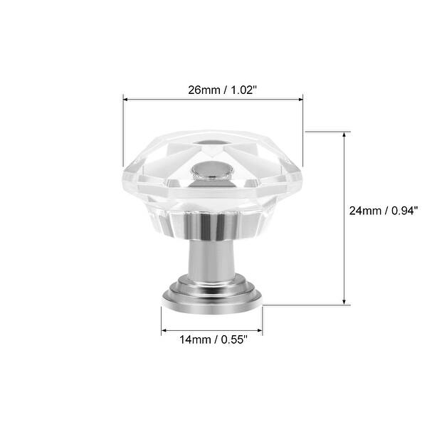 Shop Pull Knobs 26mm Dia Aluminum Alloy Base Cabinet Drawer Pulls
