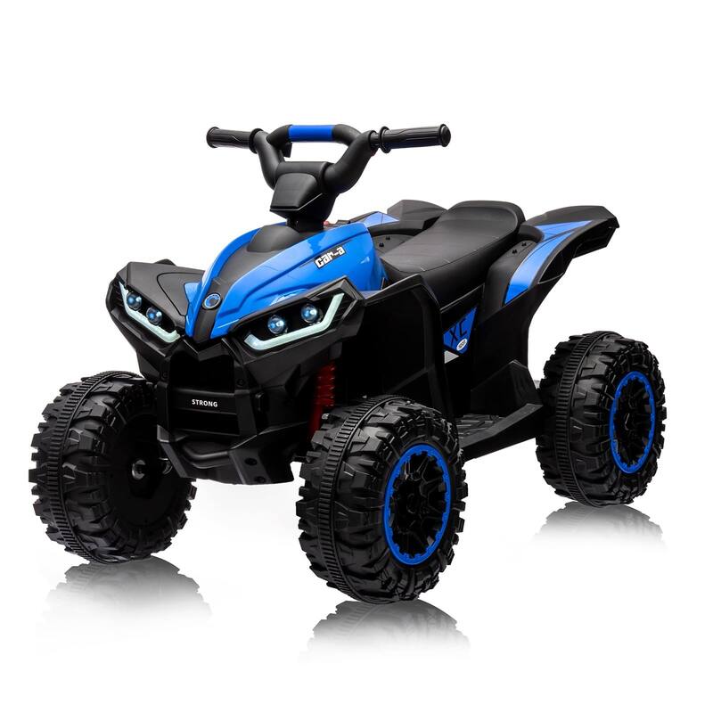 12V Ride on 4-Wheeler ATV Quad Vehicle with Remote Control - Blue