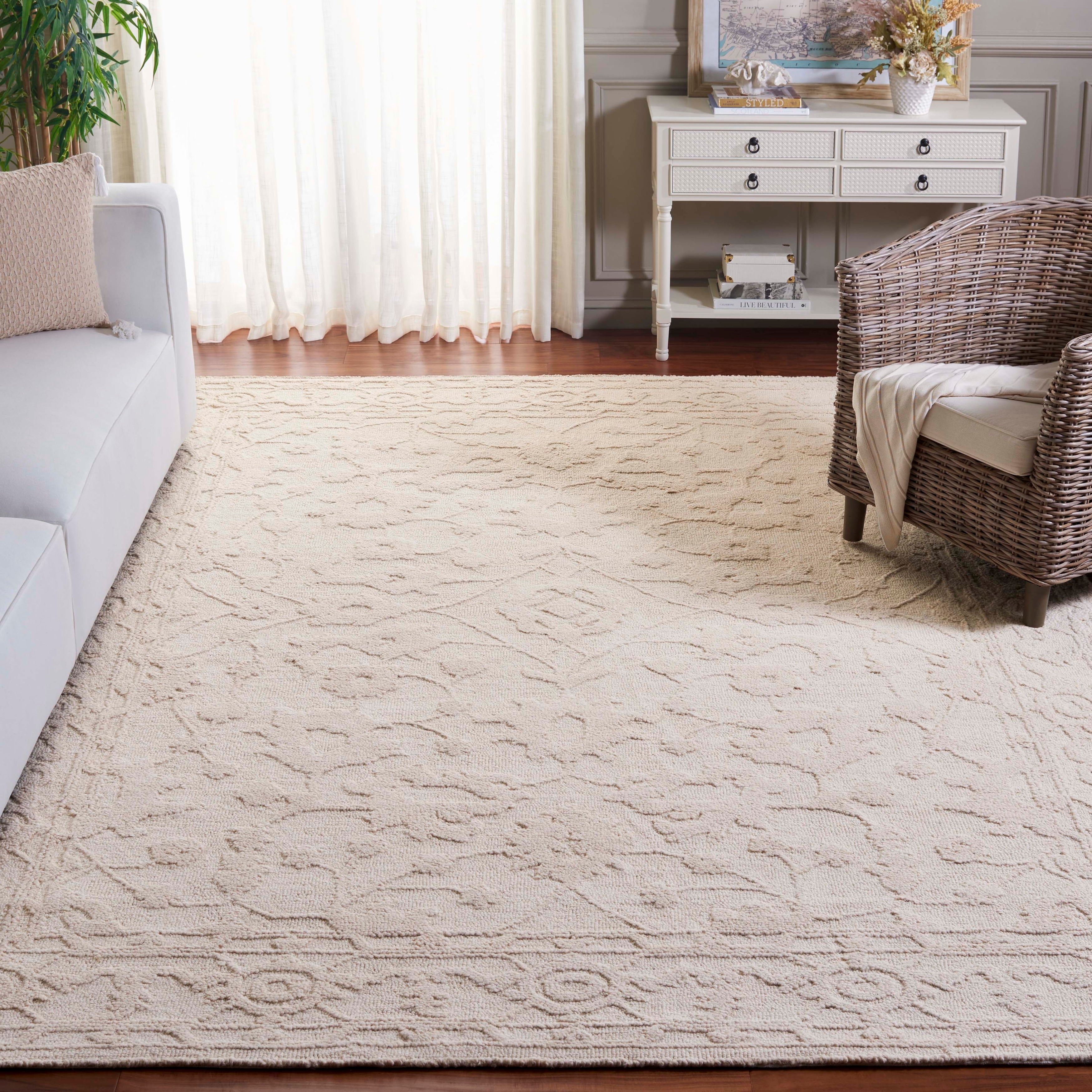 SAFAVIEH Handmade Marquee Imani Geometric Modern & Contemporary Wool Rug