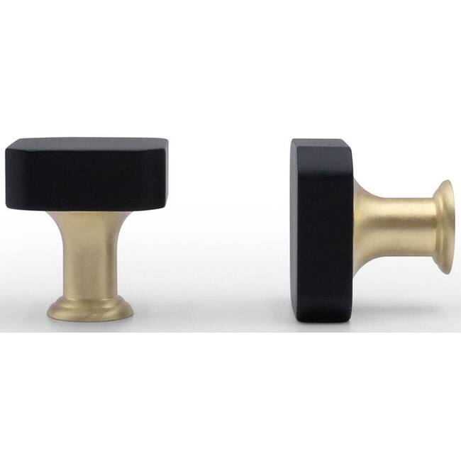 Hapny Home M28 SPLIT Mod 1-1/8" Luxury Square Solid Metal Split Finish