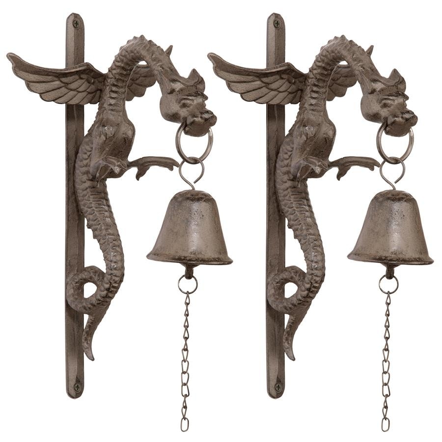 Design Toscano Florentine Dragon Gothic Iron Doorbell (Set of 2