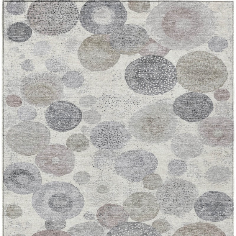 HomeRoots Geometric Transitional Rectangle Outdoor Rug