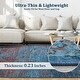 preview thumbnail 36 of 38, Ombre Vintage Area Rug Distressed Washable Living Room Bedroom Rug Indoor Carpet Ultra-Thin Soft Rug Non-Slip