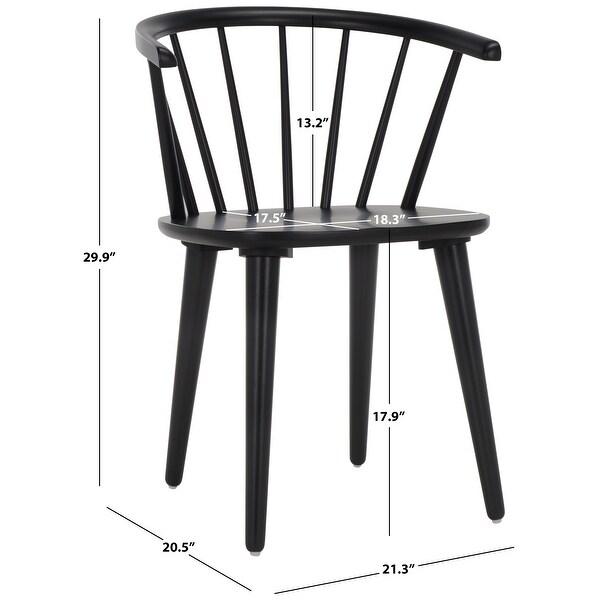 Safavieh country classic dining blanchard black dining chairs discount