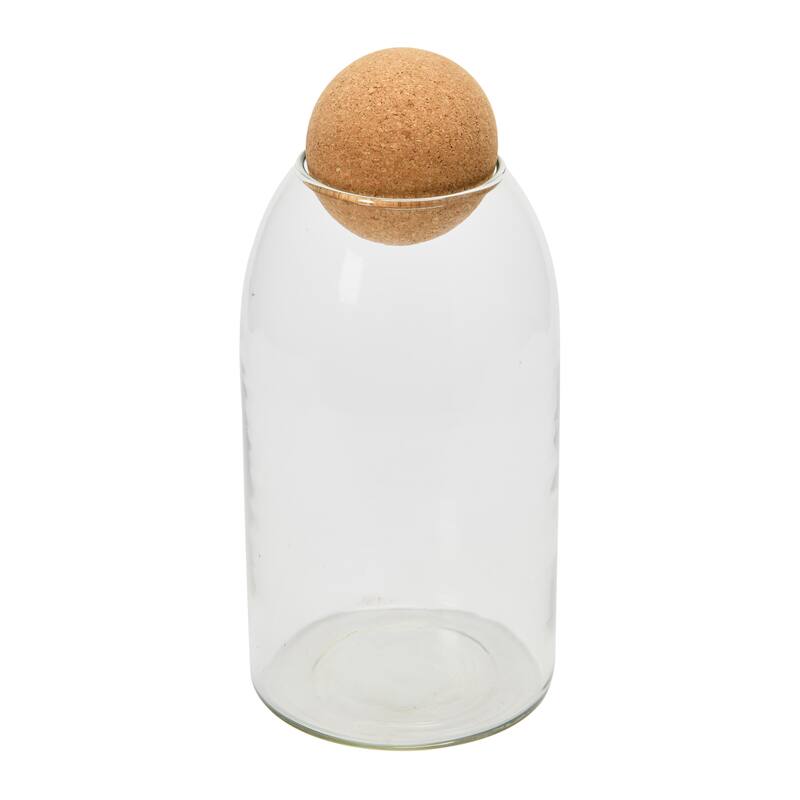 Glass Jar w/ Cork Ball Lid