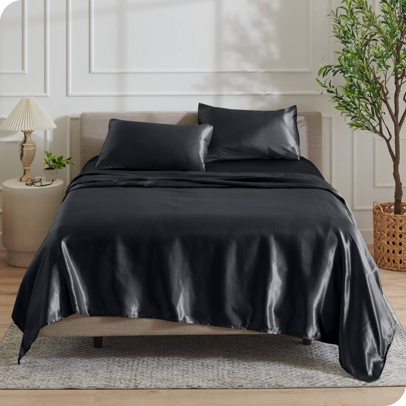 Bare Home Poly Satin Sheet Set