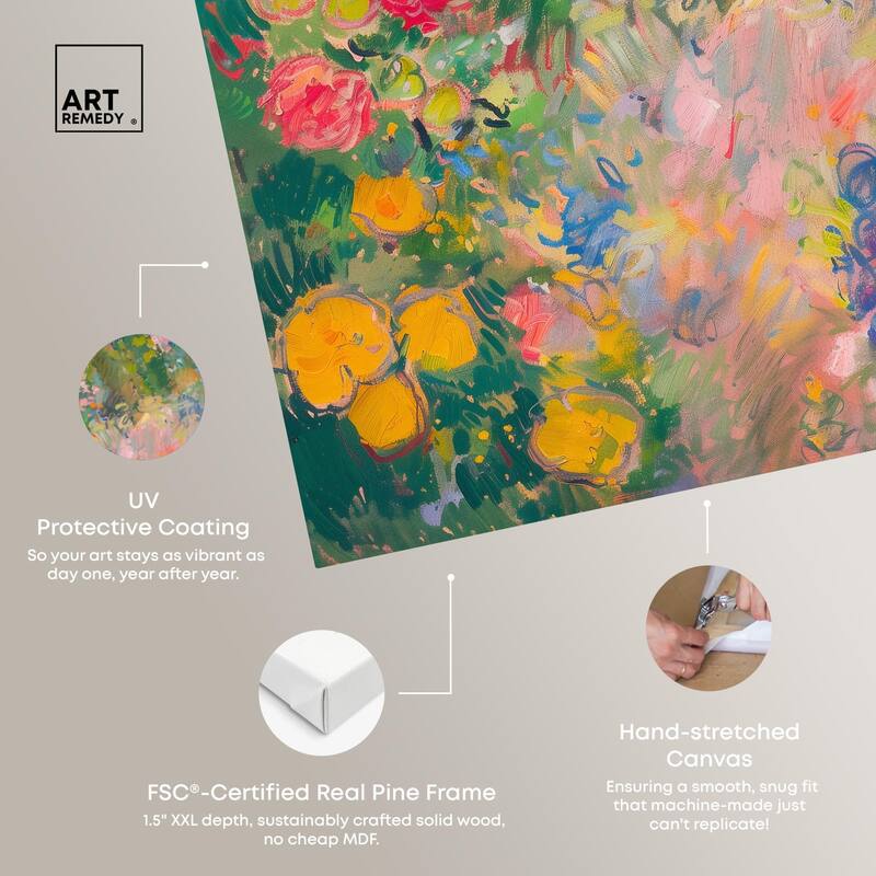 Hues of Happiness I Canvas by Art Remedy, Gallery Wrapped