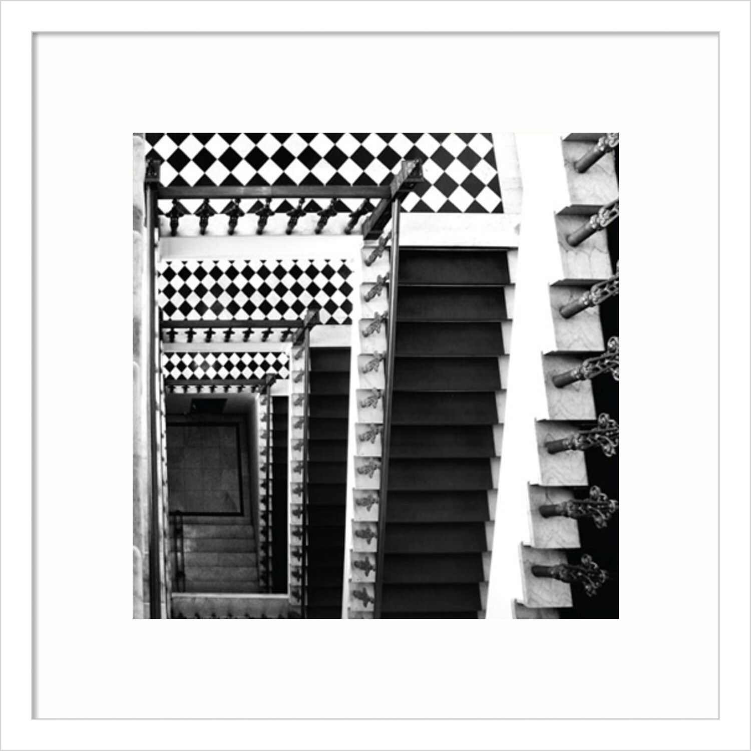 Architectural Detail No 34 by Ellen Fisch 18-inch x 18-inch Framed Wall Art Print