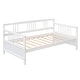 preview thumbnail 8 of 7, Twin Size Modern White Solid Wood Daybed for Bedroom