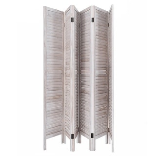 6 Panel Wood Room Divider 67 Tall Folding Portable Partition Screen Overstock 31245094