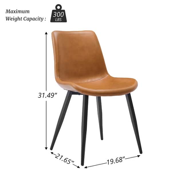 dimension image slide 6 of 12, LUE BONA Modern Industrial Counter Stools Faux Leather Upholstered Counter Height Bar tools with Back