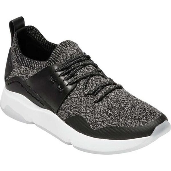 black knitted trainers womens