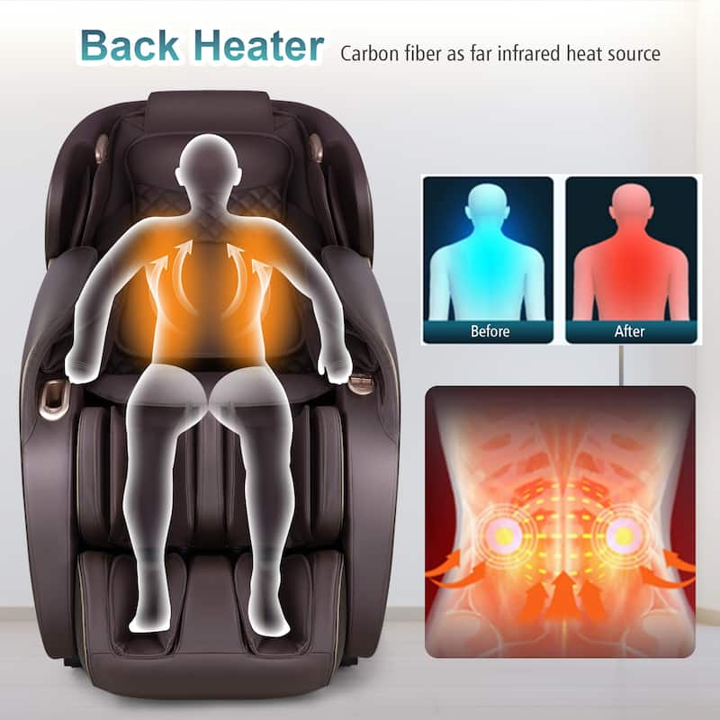 Relaxe Zero Gravity Shiatsu Massage Chair with Heating (SL-Track)