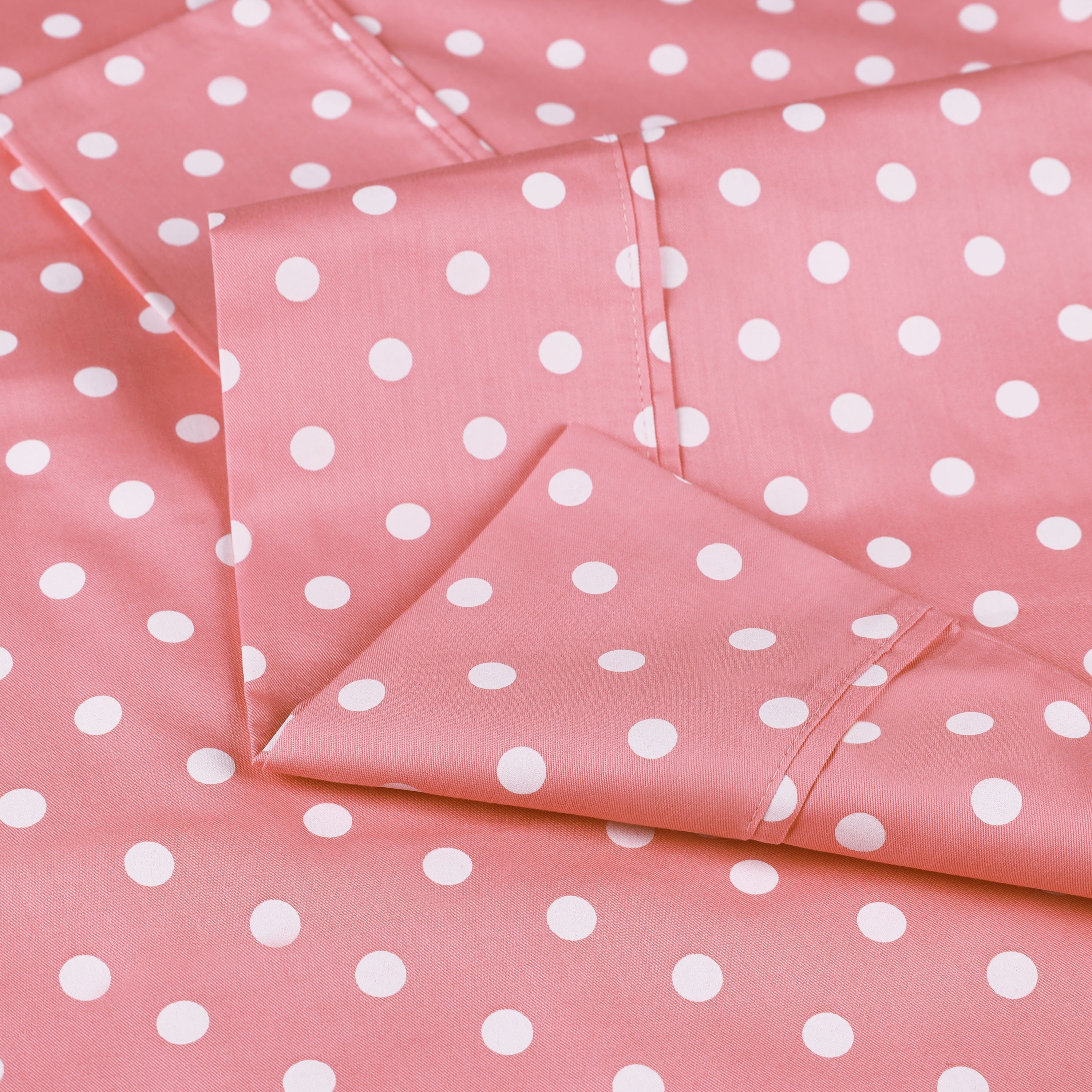 Superior Thread Count 600TC Cotton Blend Polka Dot Bed Sheet-image